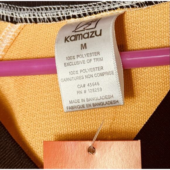 Kamazu Hockey Jersey Adult Medium Orange Black White Mesh Practice Scrimmage NWT - Picture 6 of 6